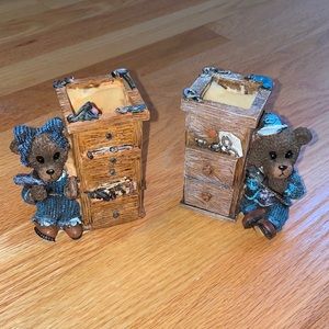 Matching K Collectibles holders/bookends
